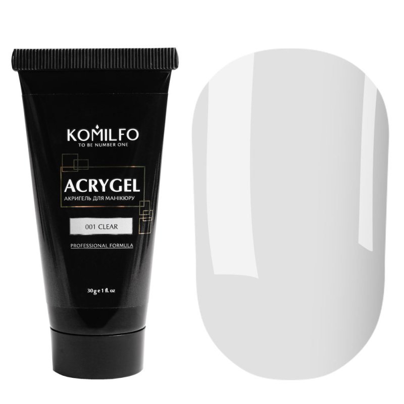 Komilfo AcryGel №001 Clear, 30g — Photo 2