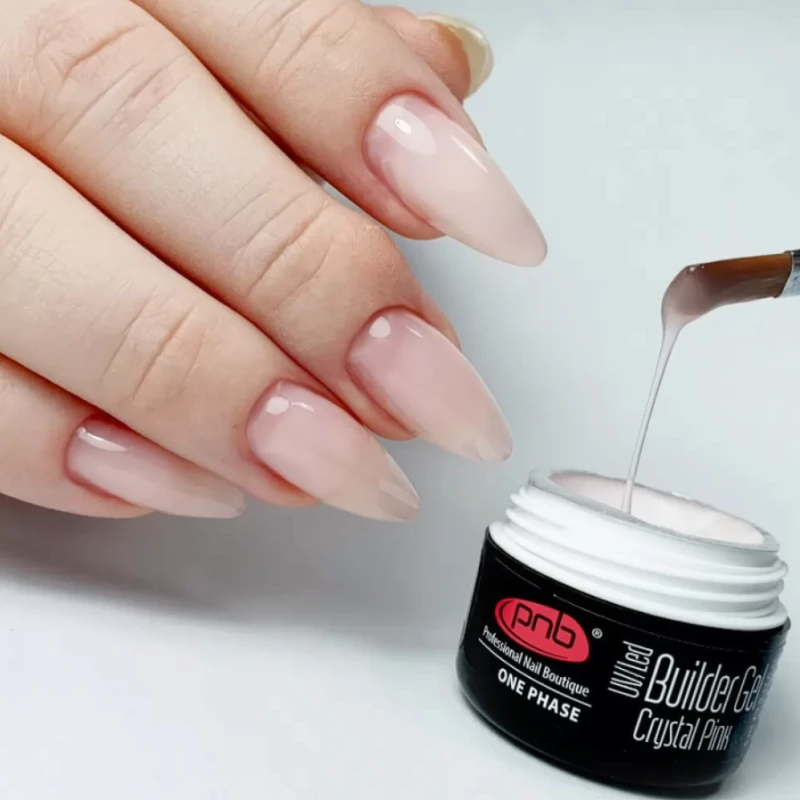 UV/LED Builder Gel Crystal Pink, 15ml — Photo 3