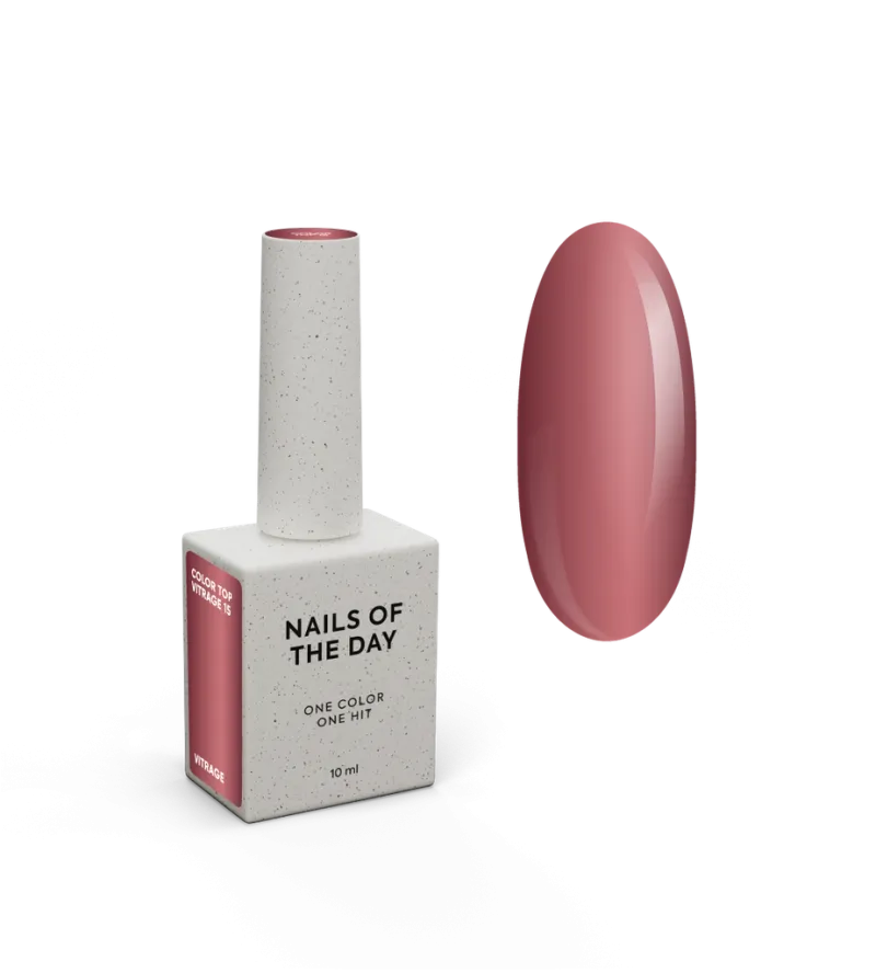 NAILSOFTHEDAY Color Top 15 Vitrage, 10ml — Photo 2