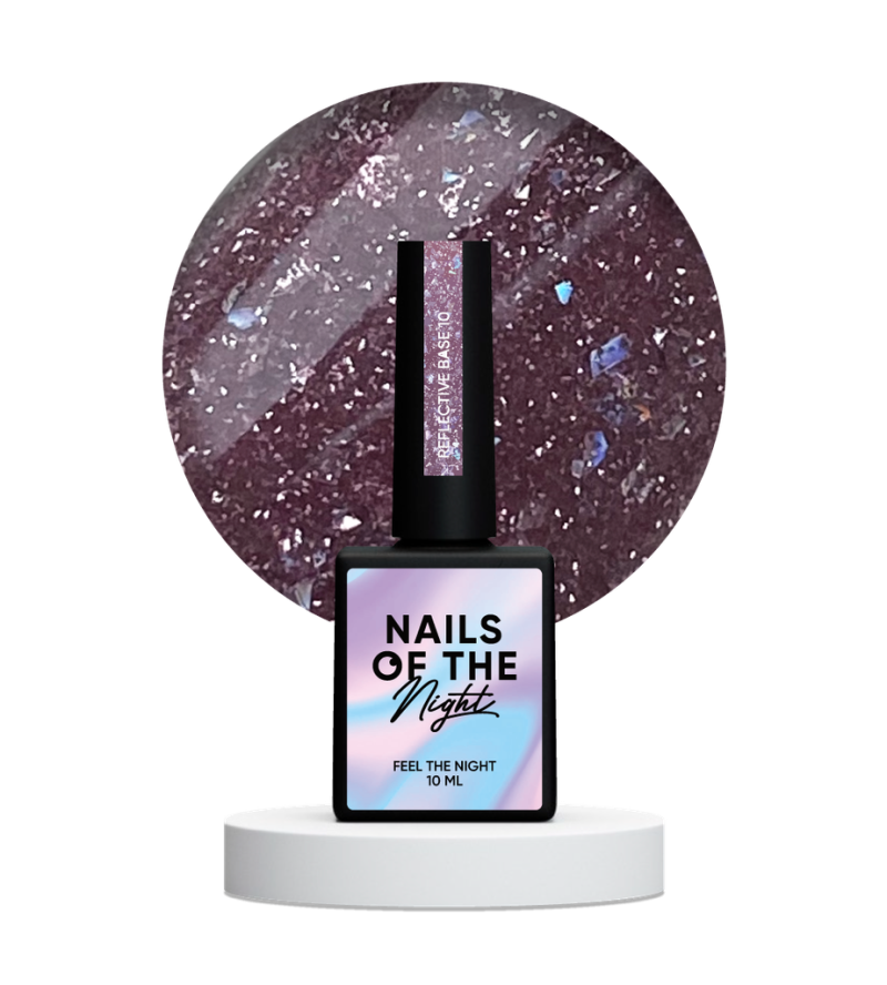 NAILSOFTHENIGHT Reflective base 010, 10 ml — Photo 2