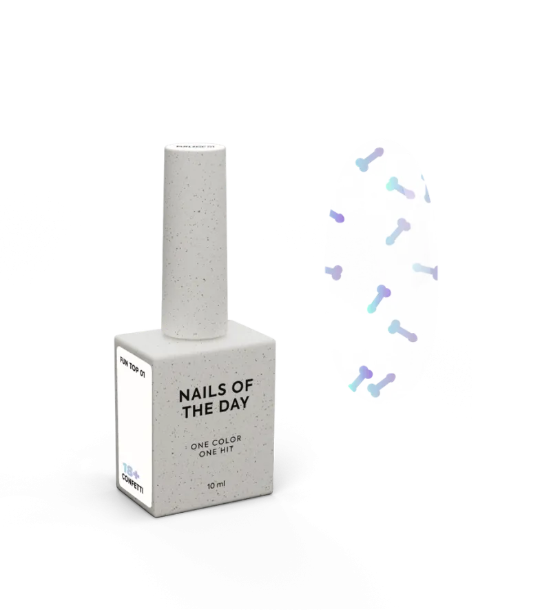 NAILSOFTHEDAY Fun Top 01, 10 ml — Photo 2