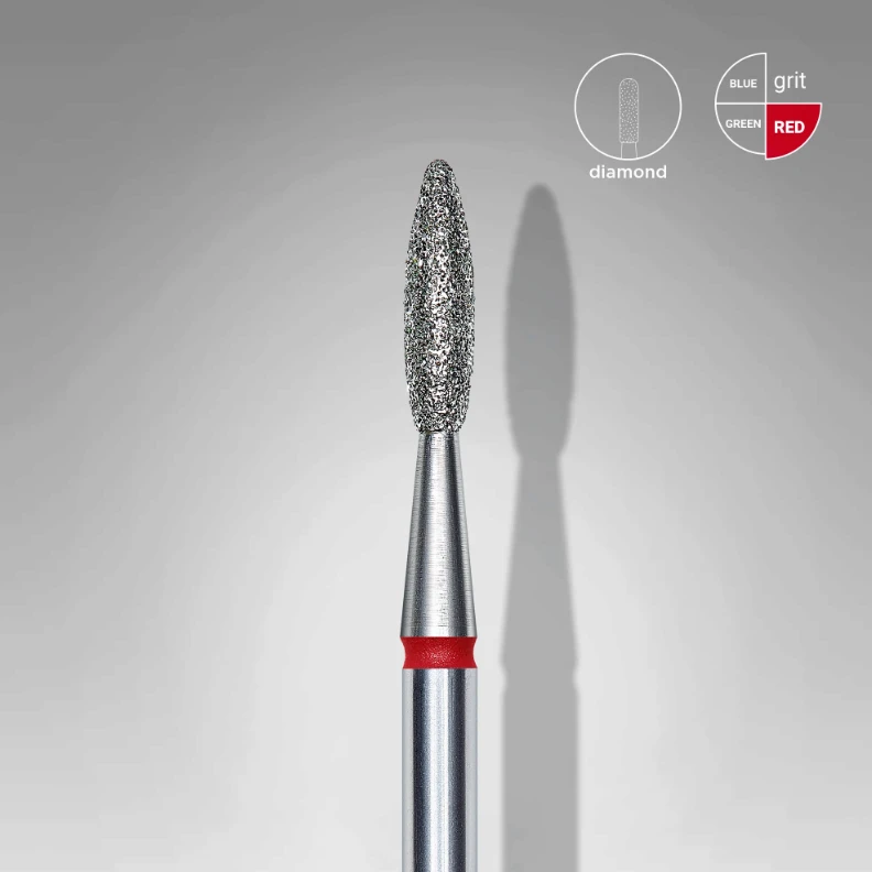 Punta Diamante Staleks FA10R021/8 «Flama» 2.1 mm rojo — Photo 2