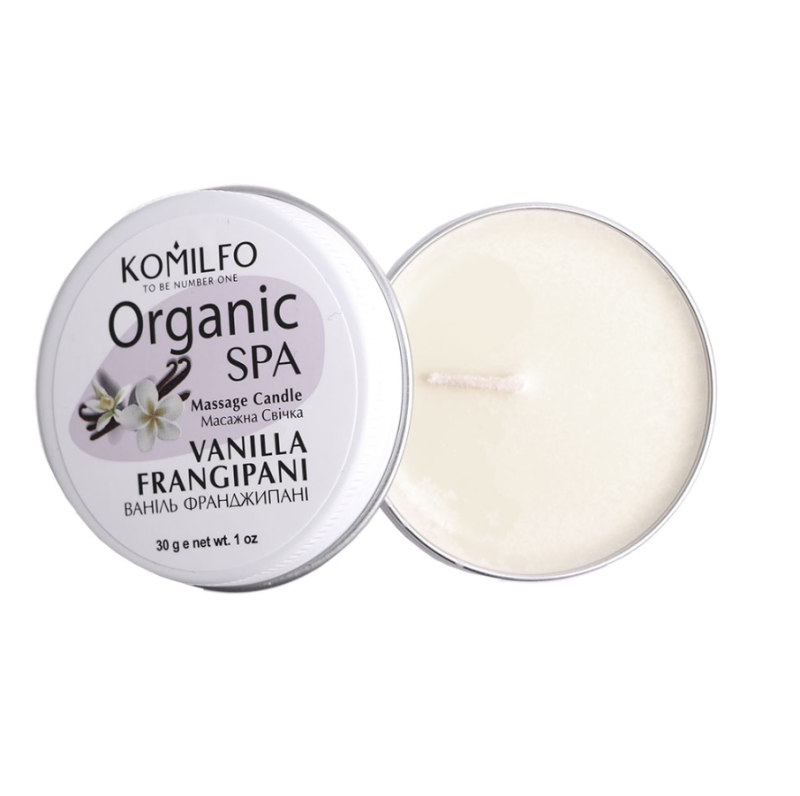 Komilfo Massage Candle Vanilla Frangipani, 30g — Photo 2