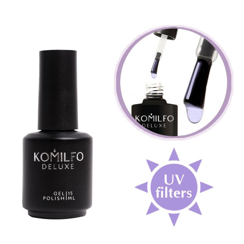 Komilfo Top No Wipe con UV Filtres, 15ml — Photo 2