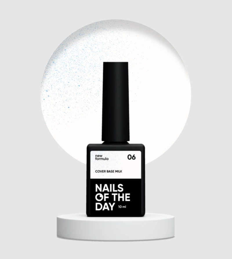 NAILSOFTHEDAY Cover base milk 06(shimmer), 10ml — Photo 2