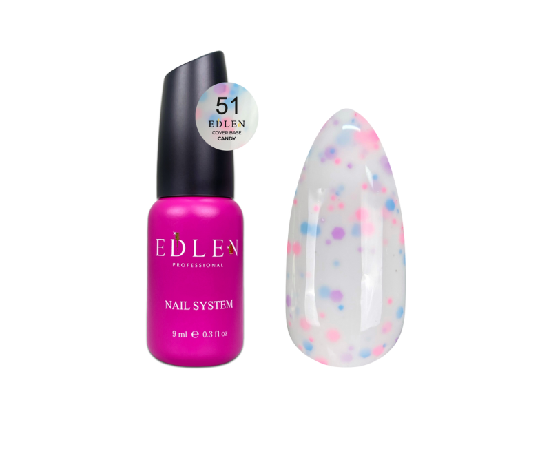 Edlen Cover Base Candy 51, 9ml — Photo 2