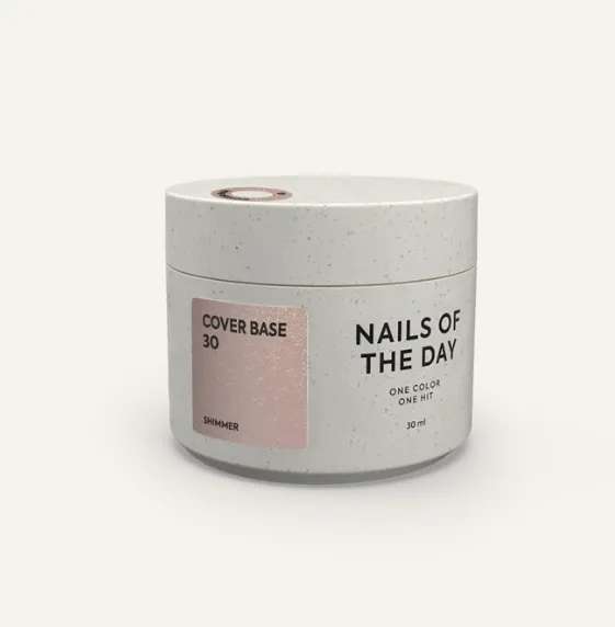 NAILSOFTHEDAY Cover base 30, 30ml Shimmer — Photo 2