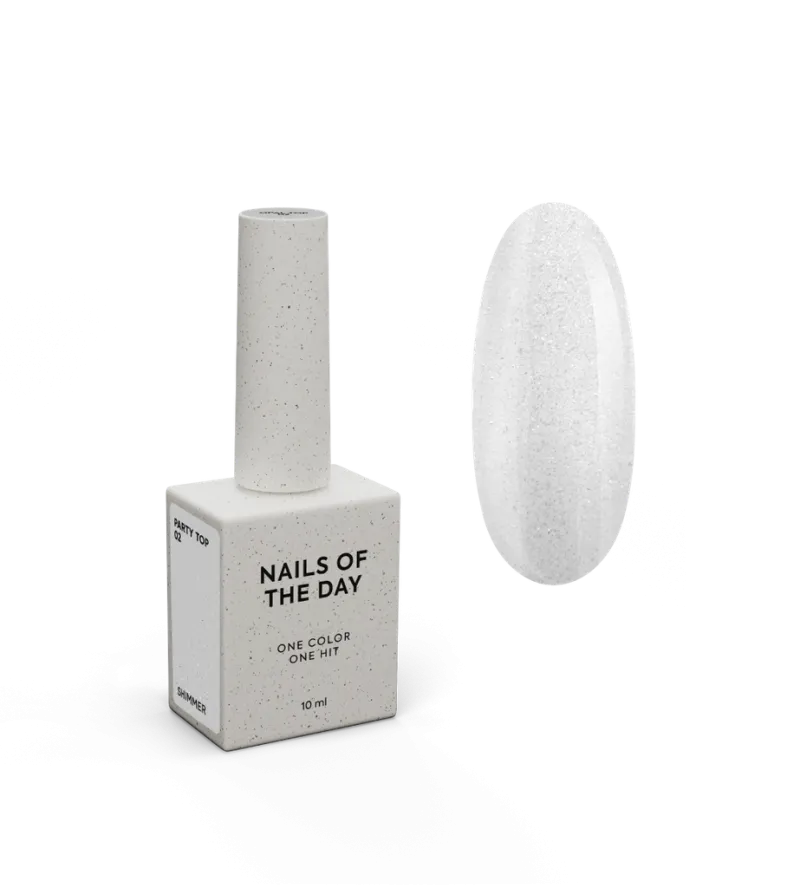 NAILSOFTHEDAY Party Top 02, 10ml — Photo 2