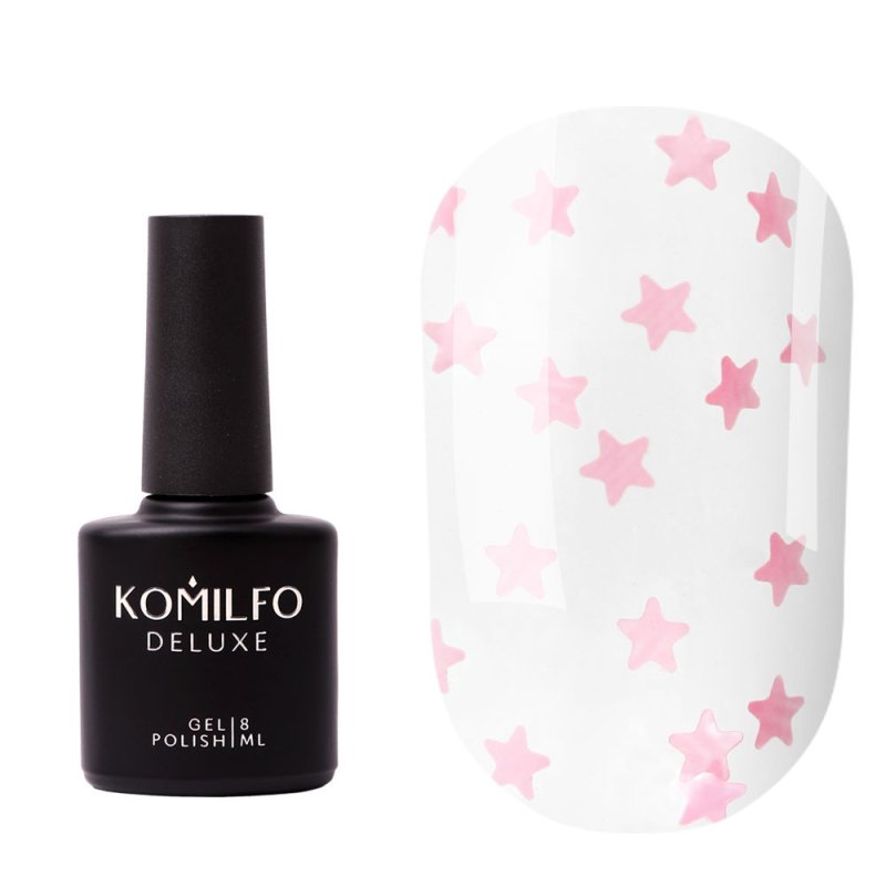 Komilfo No Wipe Star Nails Rose Top, 8ml — Photo 2