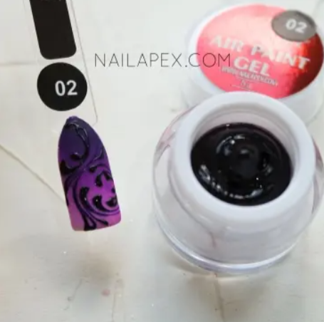 NailApex Air Paint Gel 2, 5g morado — Photo 2