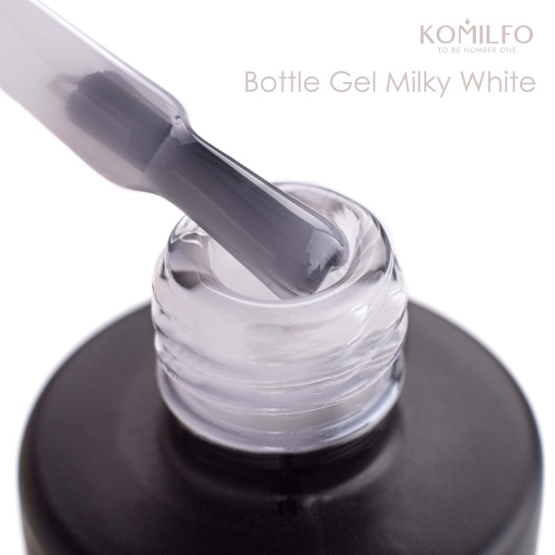 Komilfo Bottle Gel Milky White, 15ml — Photo 2