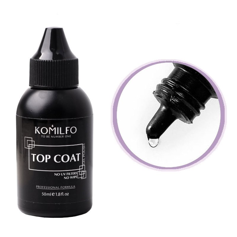 Komilfo Top No Wipe No UV Filters, 50ml — Photo 2