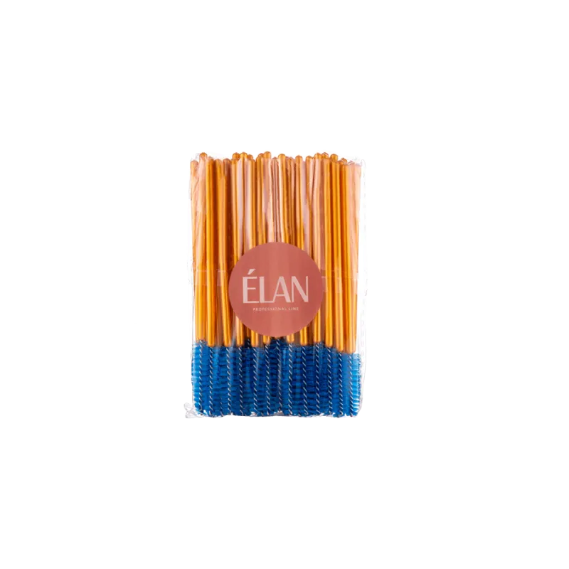 ELAN professional line Disposable nylon brushes BLUE, 50uds — Photo 2