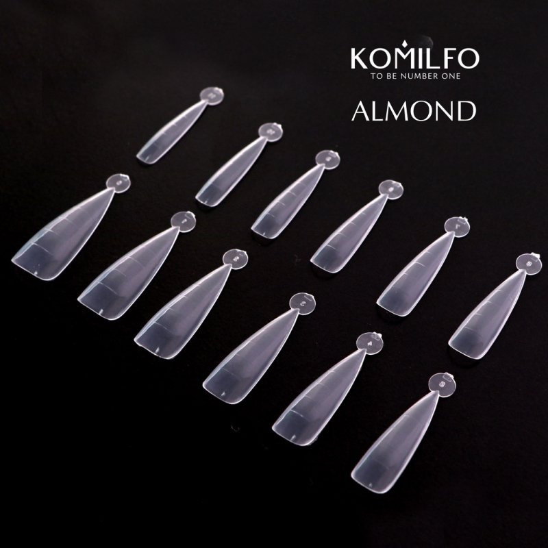 Komilfo Dual Nail Forms Almond, 120un — Photo 3