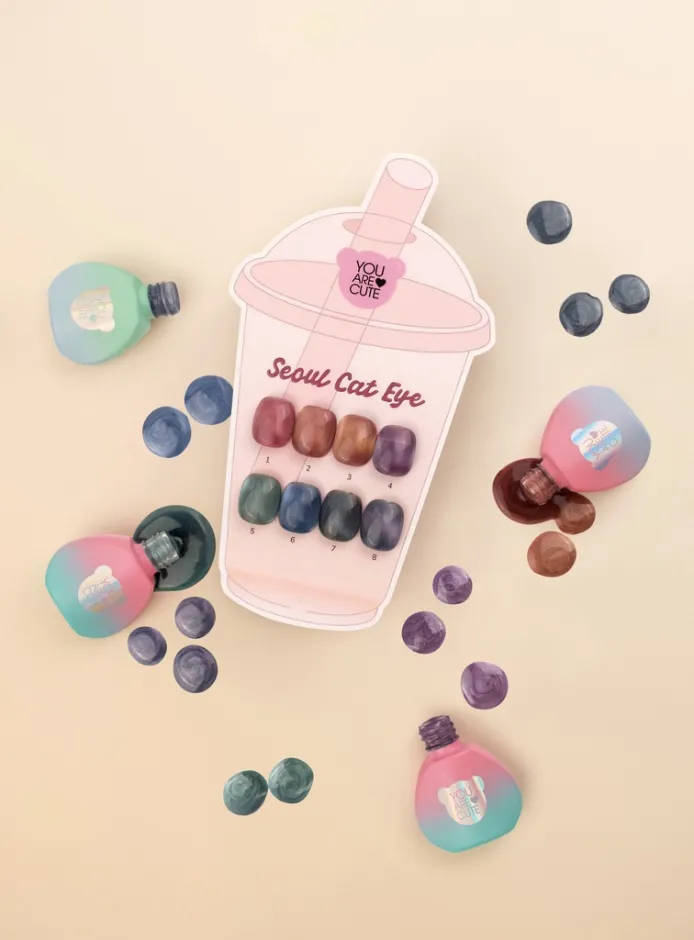 YOUARECUTE Coleccion de 8 Esmalte Semipermanente Seoul Cat Eye — Photo 4