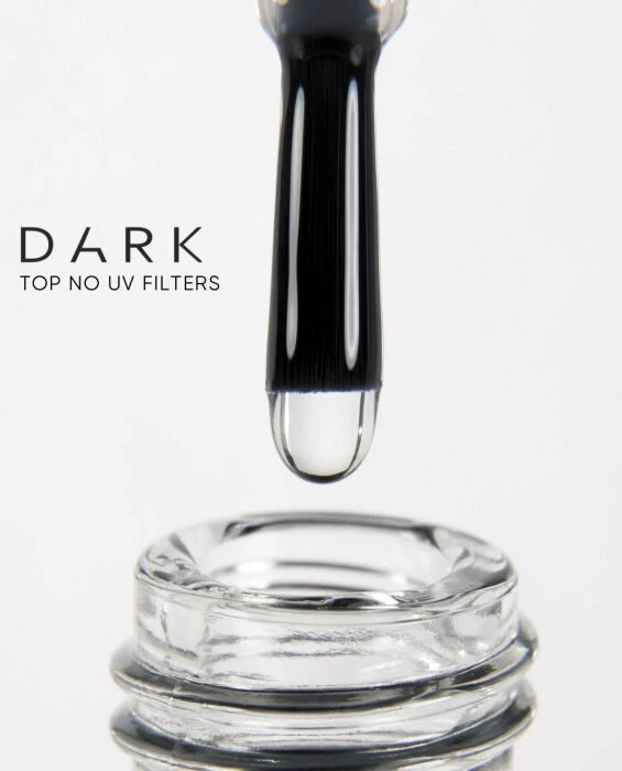 Dark by Rior Top No Wipe Sin UV filtros, 15ml — Photo 2