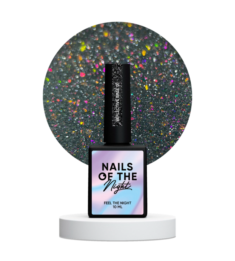 NAILSOFTHENIGHT Reflective base 01, 10 ml — Photo 4