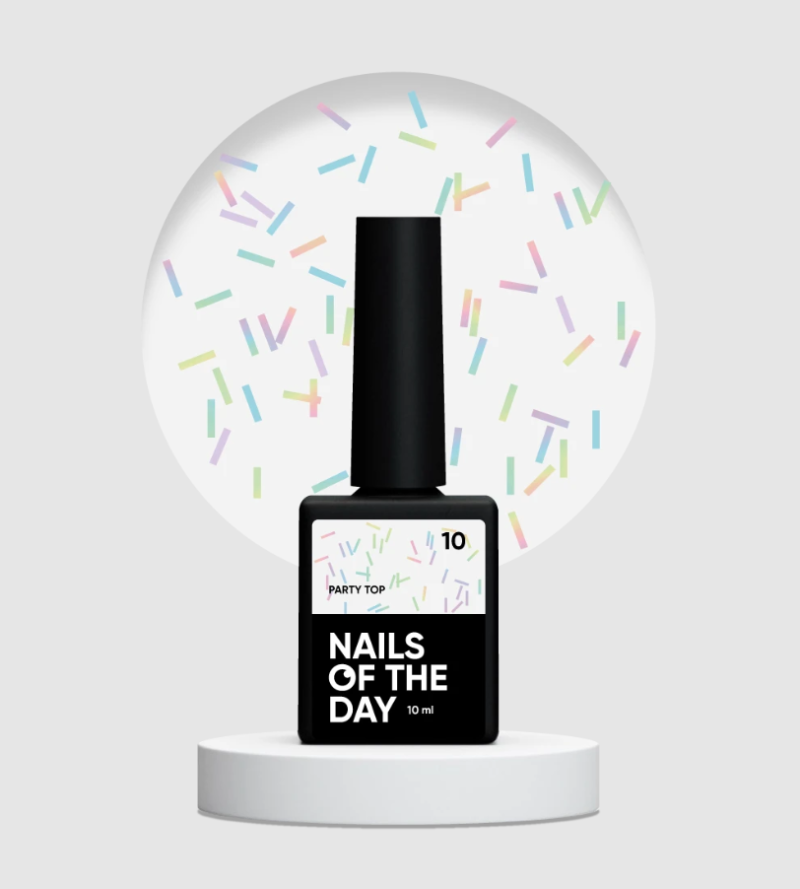 NAILSOFTHEDAY Party Top 10, 10ml — Photo 2