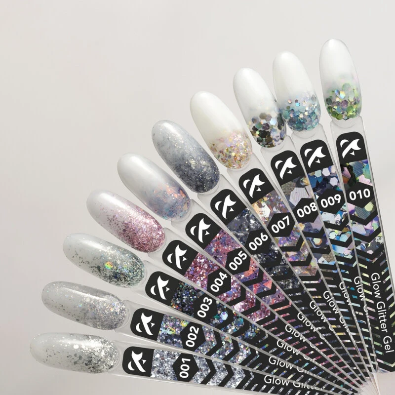 F.O.X Glow Glitter Gel 004, 5ml — Photo 4