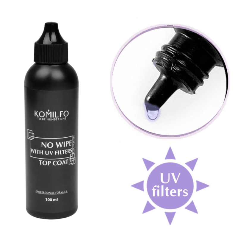 Komilfo Top No Wipe con UV Filters, 100ml — Photo 2