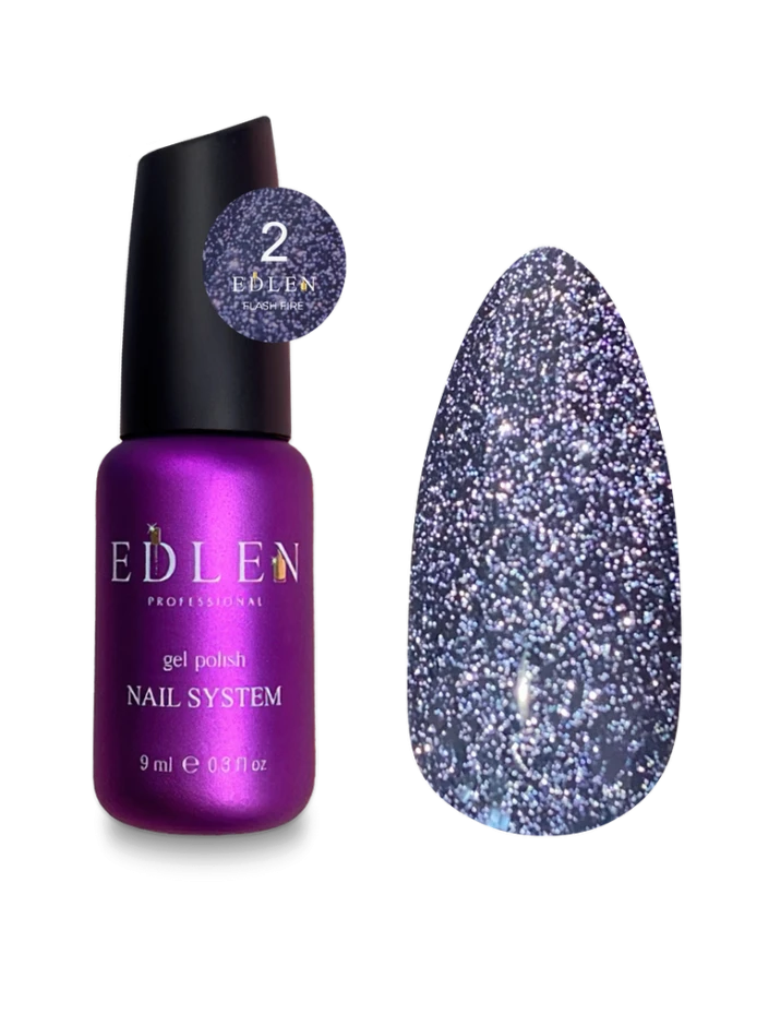Edlen Esmalte Semipermanente Flash Fire 02, 9ml — Photo 2