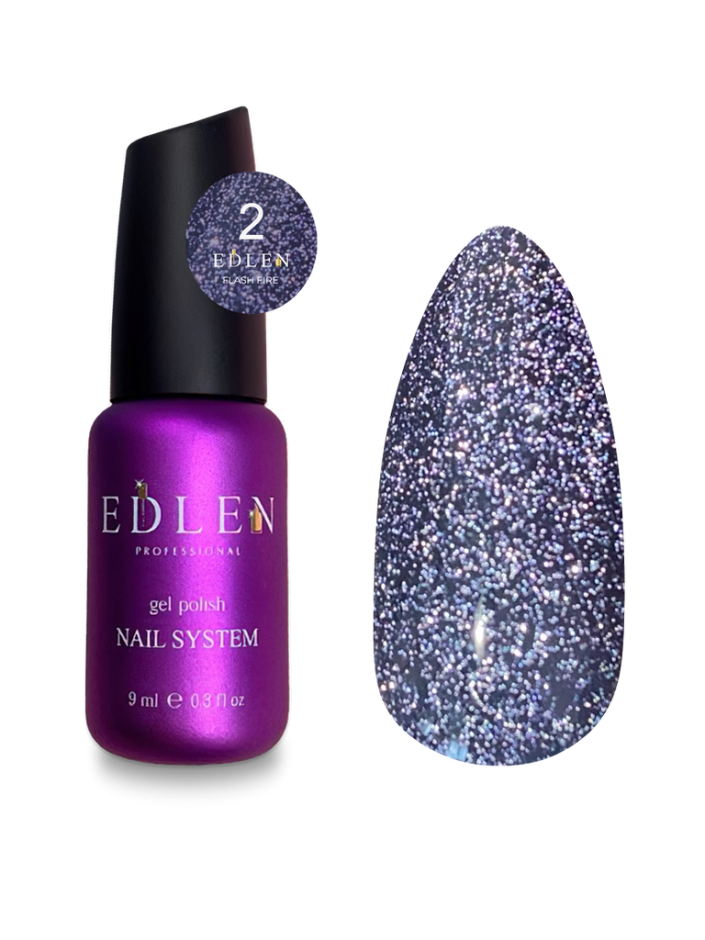 Edlen Esmalte Semipermanente Flash Fire 02, 9ml — Photo 2