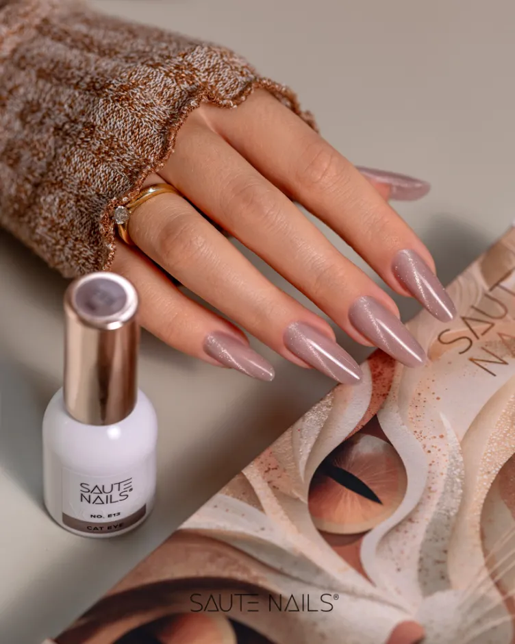 Saute Nails Esmalte semipermanente Cat Eye E13, 8ml — Photo 3