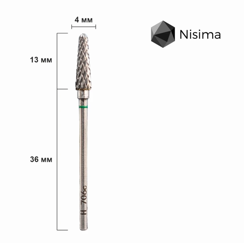 Nisima fresa de carburo H706ck, verde — Photo 2