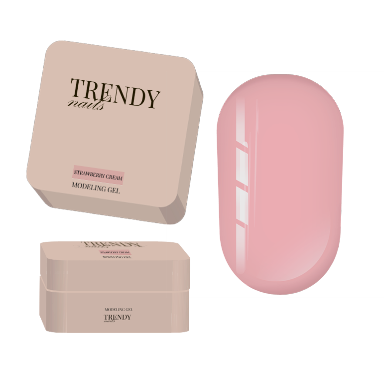 Trendy Nails Modeling Gel Strawberry Cream, 30ml — Photo 2