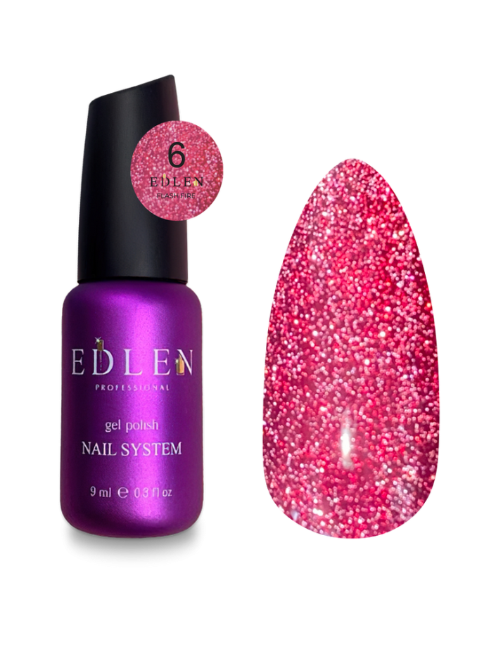 Edlen Esmalte Semipermanente Flash Fire 06, 9ml — Photo 2