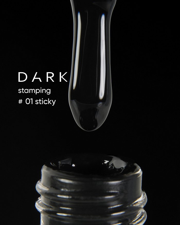 Dark by Rior Esmalte para Estampar 01 Negro, 10ml — Photo 2