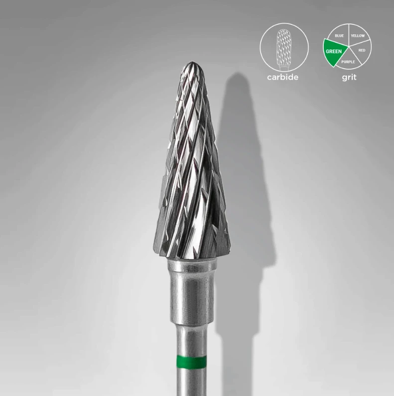 Puntas De Carburo, Staleks «Cónico» 6 mm verde, FT71G060/14 — Photo 2