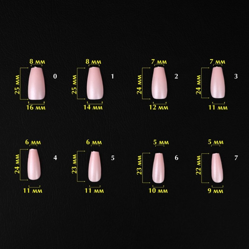 Komilfo SoFast Nail Forms Nude Ballerina Medium, 300un — Photo 3