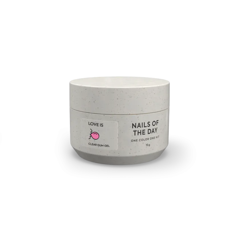 NAILSOFTHEDAY Love is Gel Chicle Clear, 15g — Photo 2