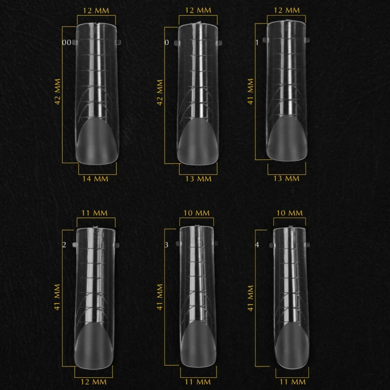 Komilfo Dual Nail Forms Long Arch, 130un — Photo 3