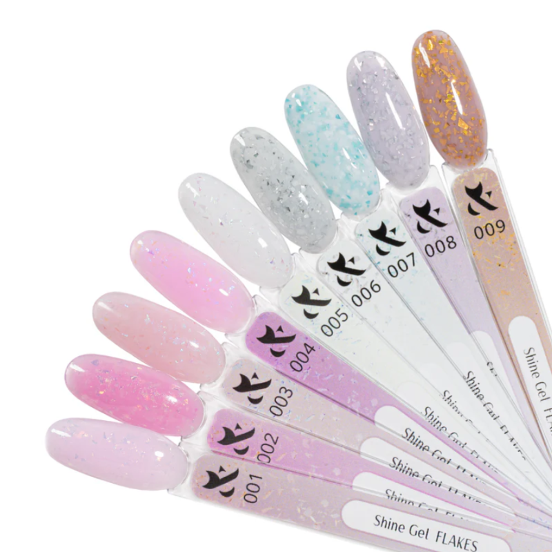 F.O.X Shine Gel Flakes 09, 15ml — Photo 3