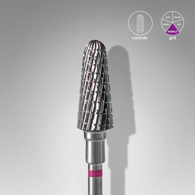 Puntas De Carburo, Staleks «Frustum» 6 mm violeta, FT70V060/14 — Photo 2