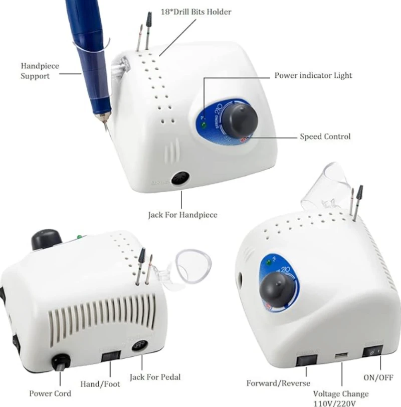 Torno Strong 210 40000rpm, pieza mano azul — Photo 3