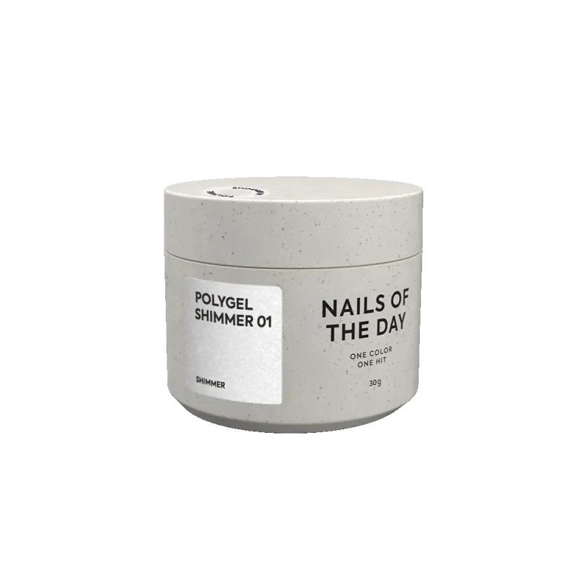 NAILSOFTHEDAY Polygel Shimmer 01, 30g — Photo 2