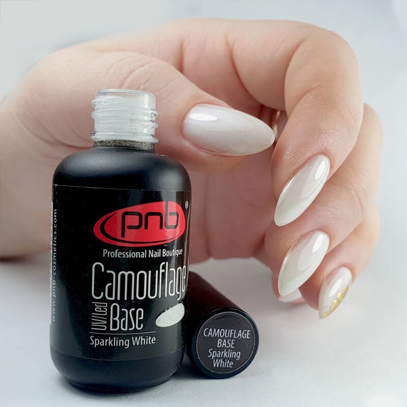 PNB Camouflage Base Sparkling White, 8ml — Photo 4