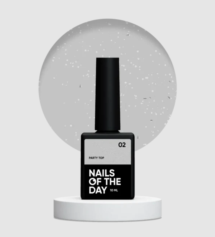 NAILSOFTHEDAY Party Top 02, 10ml — Photo 2