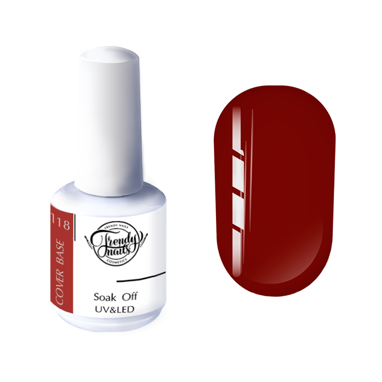 Trendy Nails Cover Base 118, 15ml — Photo 2