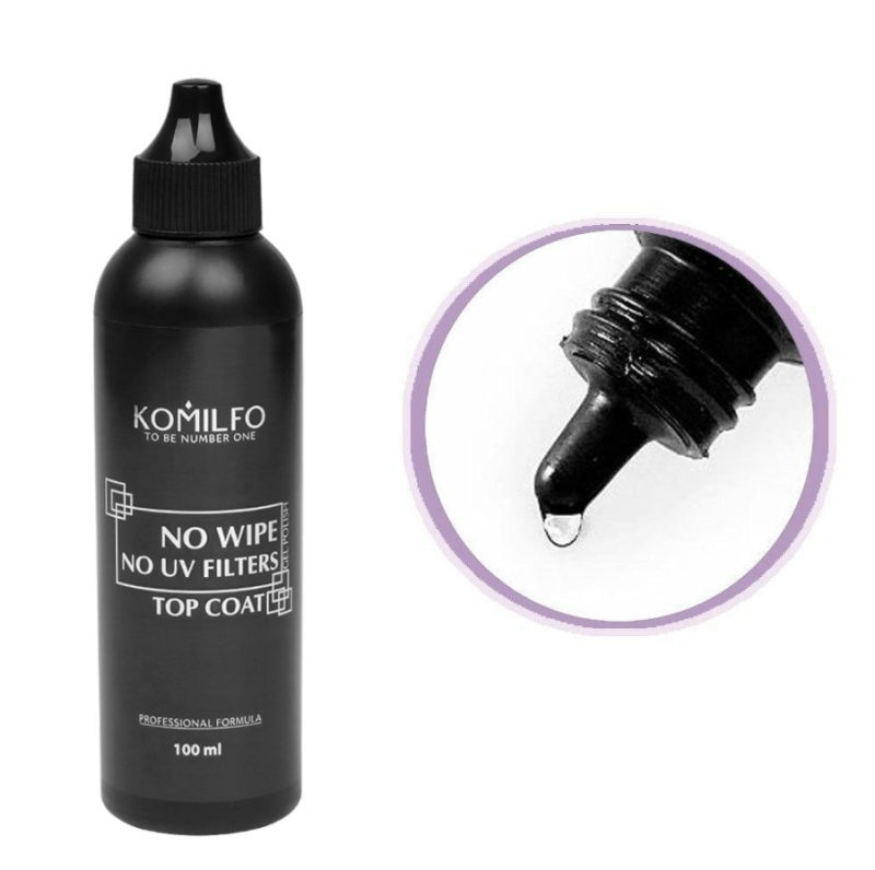 Komilfo Top No Wipe No UV Filters, 100ml — Photo 2