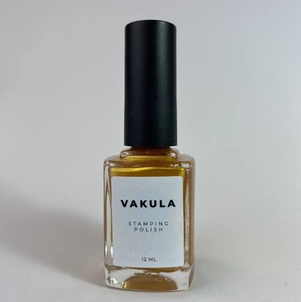 Esmaltes para estampar Vakula 23 dorado amarillo, 12ml — Photo 2