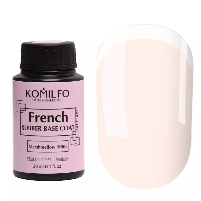 Komilfo French Rubber Base №005 Marshmellow, bote 30ml — Photo 2