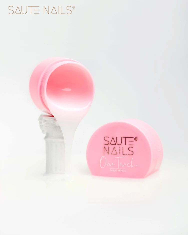 Saute Builder Gel One Touch Milky White, 30g — Photo 2