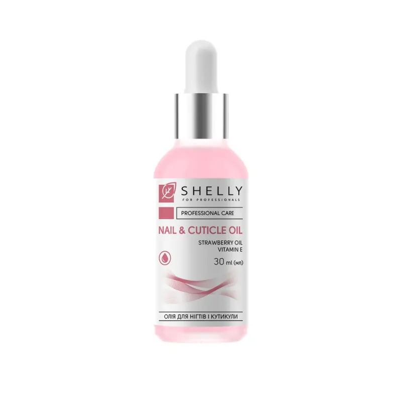 Shelly Nail and cuticle oil with strawberry extract and vitamin E, 30ml — Photo 2