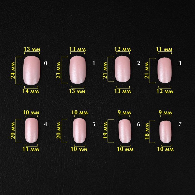 Komilfo SoFast Nail Forms Nude Soft Square Medium, 300un — Photo 3