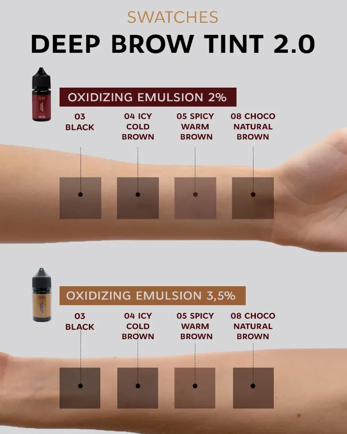 ELAN Deep Brow Tint 2.0 Choco Natural Brown, 20ml — Photo 3