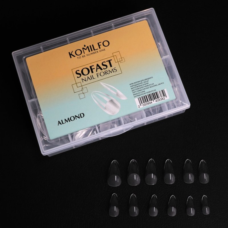 Komilfo SoFast Nail Forms Almond, 240un — Photo 2